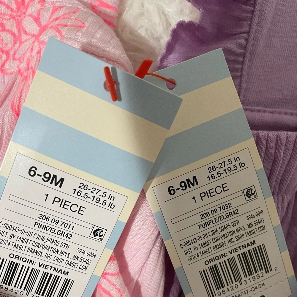 Cat & Jack Pink and Purple Baby Outfits bundle two pieces